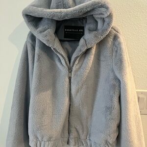 Bagatelle Soft Blue Hooded Puffer Jacket